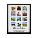 Personalised Any Message Multi Photo Design Black Frame - Image 4