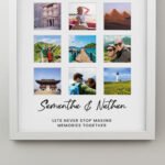Personalised Any Message Multi Photo Design White Frame - Image 2