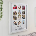 Personalised Any Message Multi Photo Design White Frame - Image 5