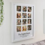 Personalised Any Message Family Multi Photo Design White Frame - Image 3