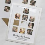 Personalised Any Message Family Multi Photo Design White Frame - Image 4