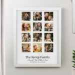 Personalised Any Message Family Multi Photo Design White Frame - Image 5