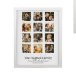 Personalised Any Message Family Multi Photo Design White Frame - Image 6