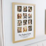 Personalised Any Message Family Multi Photo Design Oak Frame - Image 4