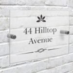 Personalised Decorative Swirl Design Acrylic House Sign - Image 2