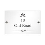 Personalised Decorative Swirl Design Acrylic House Sign - Image 3