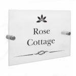 Personalised Decorative Swirl Design Acrylic House Sign - Image 5