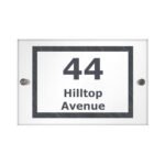 Personalised Any Message Marble Design Acrylic House Sign - Image 3