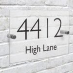 Personalised Modern Design Acrylic House Sign