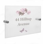 Personalised Vintage Rose Design Acrylic House Sign - Image 4