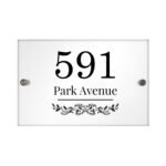 Personalised Botanical Design Acrylic House Sign - Image 4