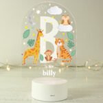 Personalised Animal Alphabet Design LED Colour Changing Night Light - Image 6