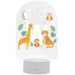 Personalised Animal Alphabet Design LED Colour Changing Night Light - Image 7