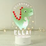 Personalised Dinosaur Design 'Roarsome' LED Colour Changing Night Light - Image 3