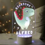 Personalised Dinosaur Design 'Roarsome' LED Colour Changing Night Light - Image 5