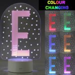 Personalised Big Initial & Name LED Colour Changing Night Light - Image 2