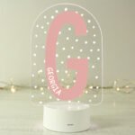 Personalised Big Initial & Name LED Colour Changing Night Light - Image 3