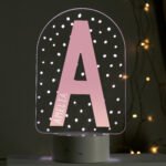 Personalised Big Initial & Name LED Colour Changing Night Light - Image 4
