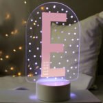 Personalised Big Initial & Name LED Colour Changing Night Light - Image 5