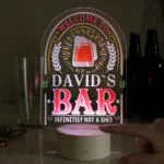 Personalised 'Welcome To...' Bar Sign LED Colour Changing Light - Image 4