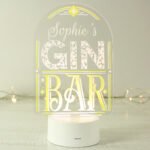 Personalised 'Gin Bar' Sign LED Colour Changing Light - Image 3
