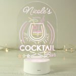 Personalised 'Cocktail Bar' Sign LED Colour Changing Light - Image 3