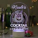 Personalised 'Cocktail Bar' Sign LED Colour Changing Light - Image 4