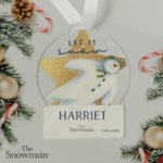 Personalised The Snowman 'Let It Snow' Acrylic Christmas Decoration - Image 3