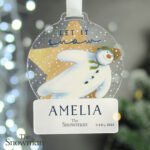 Personalised The Snowman 'Let It Snow' Acrylic Christmas Decoration - Image 4