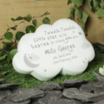 Personalised 'Twinkle Twinkle Little Star' Memorial Resin Graveside/Garden Cloud Ornament - Image 3