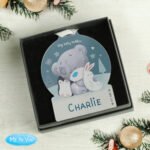 Personalised Tiny Tatty Teddy Winter Explorer Acrylic Snow Globe Christmas Decoration - Image 2