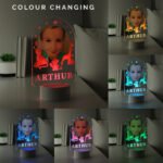 Personalised Children's Animal Design Photo Upload LED Colour Changing Night Light - Image 2