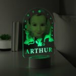 Personalised Children's Animal Design Photo Upload LED Colour Changing Night Light - Image 3