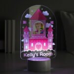 Personalised Children's Pink Castle Photo Upload LED Colour Changing Night Light - Image 3