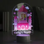 Personalised Children's Pink Castle Photo Upload LED Colour Changing Night Light - Image 3