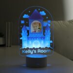 Personalised Children's Pink Castle Photo Upload LED Colour Changing Night Light - Image 5