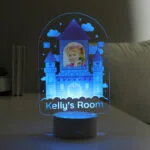 Personalised Children's Pink Castle Photo Upload LED Colour Changing Night Light - Image 5