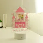 Personalised Children's Pink Castle Photo Upload LED Colour Changing Night Light - Image 9