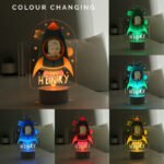 Personalised Children's Rocket Design Photo Upload LED Colour Changing Night Light - Image 2