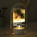 Personalised Our Song Photo Upload LED Colour Changing Light - Image 3