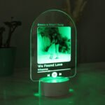 Personalised Our Song Photo Upload LED Colour Changing Light - Image 6