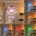 Personalised Children's Fairy Princess Design LED Colour Changing Night Light - Image 2