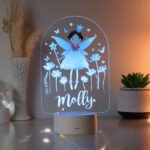 Personalised Children's Fairy Princess Design LED Colour Changing Night Light - Image 3