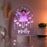 Personalised Children's Fairy Princess Design LED Colour Changing Night Light - Image 4