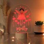 Personalised Children's Fairy Princess Design LED Colour Changing Night Light - Image 5