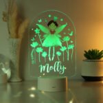Personalised Children's Fairy Princess Design LED Colour Changing Night Light - Image 6
