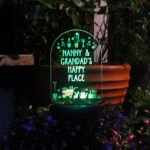 Personalised Any Message Vegetable Patch Design Outdoor LED Colour Changing Solar Light - Image 3