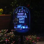 Personalised Any Message Vegetable Patch Design Outdoor LED Colour Changing Solar Light - Image 6