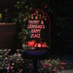 Personalised Any Message Vegetable Patch Design Outdoor LED Colour Changing Solar Light - Image 7