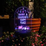 Personalised Any Message Vegetable Patch Design Outdoor LED Colour Changing Solar Light - Image 9